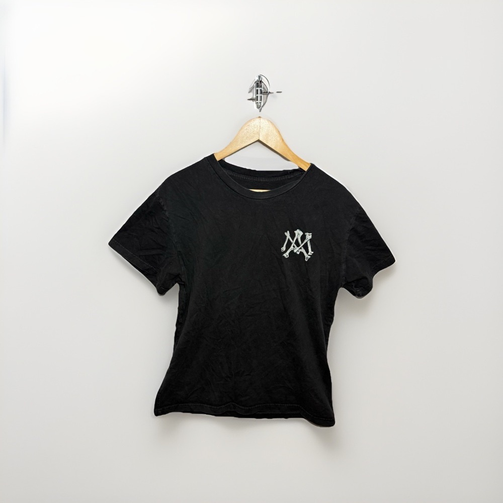 AMIRI Bones M.A. Logo T-Shirt Black Size M Cotton Jersey Pre-Owned